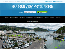 Tablet Screenshot of harbourviewpicton.co.nz